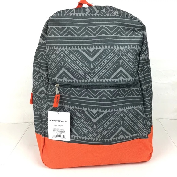 Wexford Other - 3 for $15 New Wexford Basic Backpack gray orange